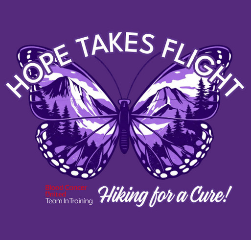 Bonnie's Bunch Hiking for a Cure! shirt design - zoomed