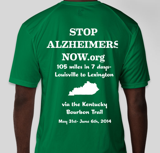Stop Alzheimer's Now Fundraiser - unisex shirt design - back