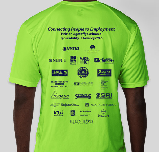 Journey 2016 - Building Employment Opportunities in New York Fundraiser - unisex shirt design - back