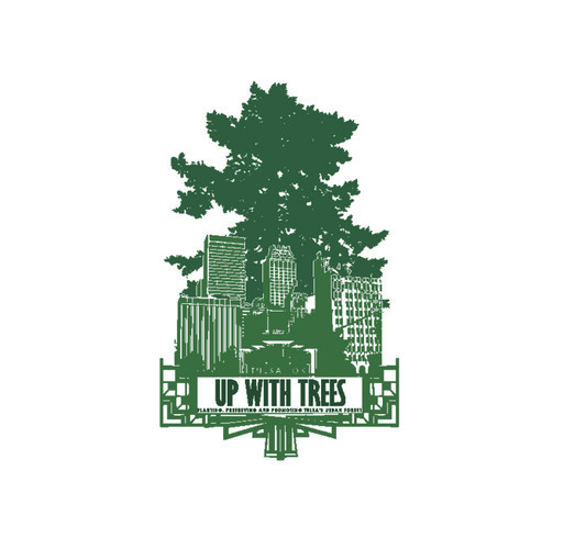 UP WITH TREES DOWNTOWN TREE PROJECT shirt design - zoomed