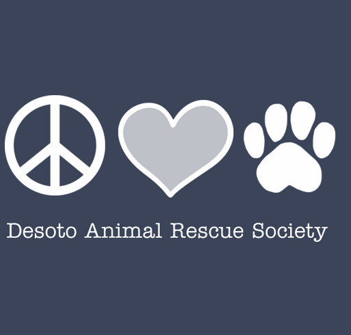 Desoto Animal Rescue Society Virtual Walk shirt design - zoomed