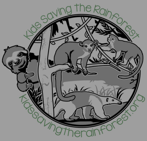 Support Kids Saving the Rainforest! shirt design - zoomed