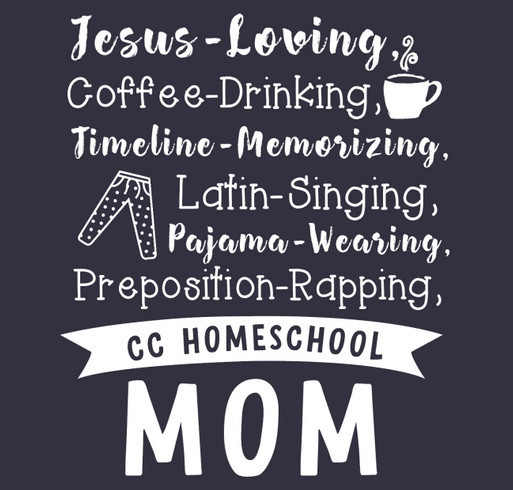 CC Homeschool Mom Soft-Style T-Shirt shirt design - zoomed