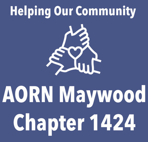 AORN Maywood Chapter 1424 Community Volunteer Service Project shirt design - zoomed