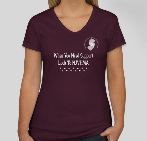 New Jersey Veterinary Hospital Managers Association Fundraiser - unisex shirt design - front