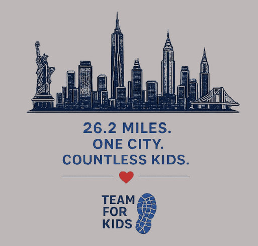 NYC Marathon 2026 shirt design - zoomed