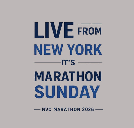 NYC Marathon 2026 shirt design - zoomed