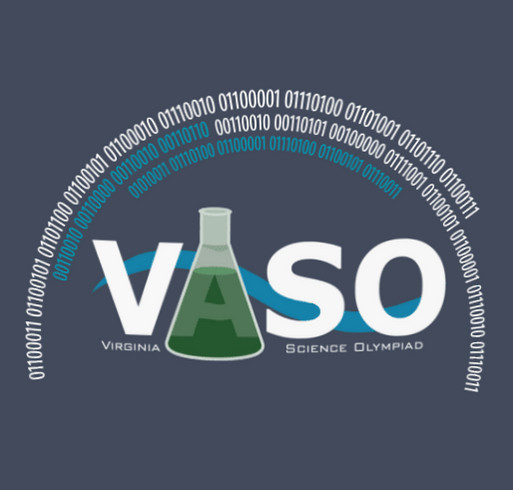 Virginia Science Olympiad Commemorative 25th Anniversary and 2026 State Tournament T-Shirts shirt design - zoomed