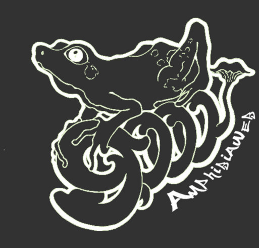 AmphibiaWeb celebrates 9000 amphibians! shirt design - zoomed