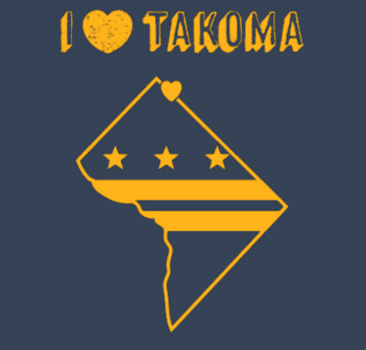 Takoma Education Campus - I Love Takoma shirt design - zoomed