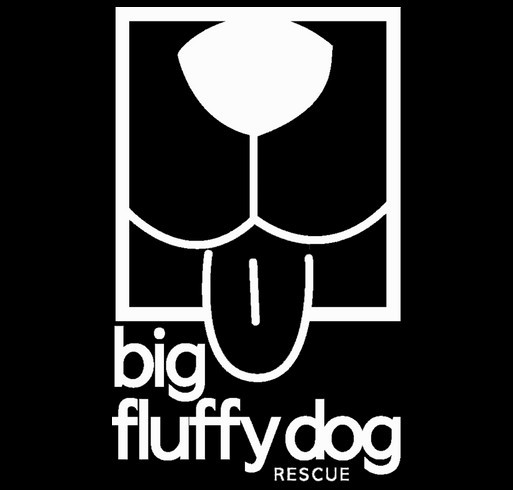 Big Fluffy Dog Rescue shirt design - zoomed