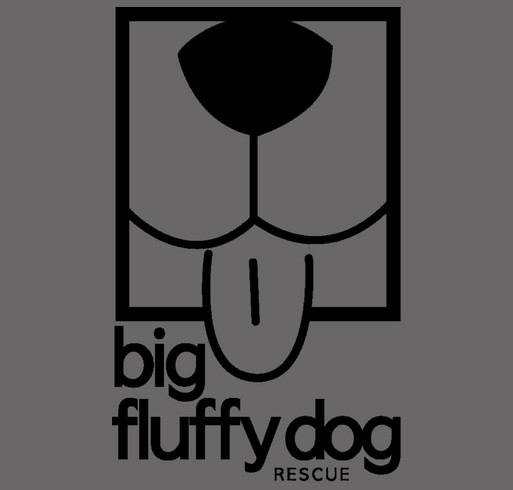 Big Fluffy Dog Rescue shirt design - zoomed