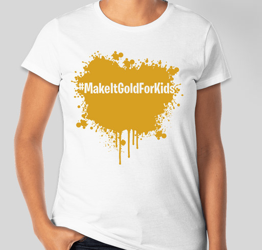 Make it Gold for Kids Fundraiser - unisex shirt design - front