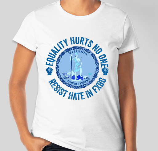 Show solidarity with FXBG in our fight against hate! Fundraiser - unisex shirt design - front