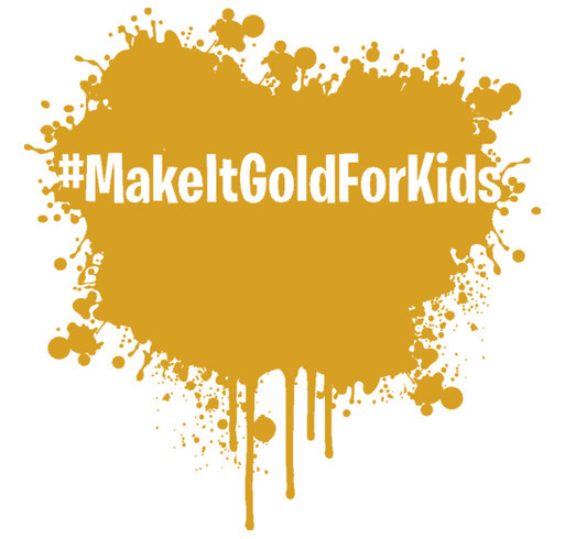 Make it Gold for Kids shirt design - zoomed