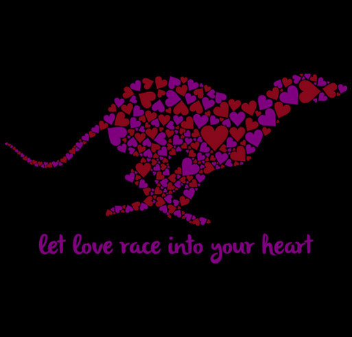 let love race into your heart shirt design - zoomed