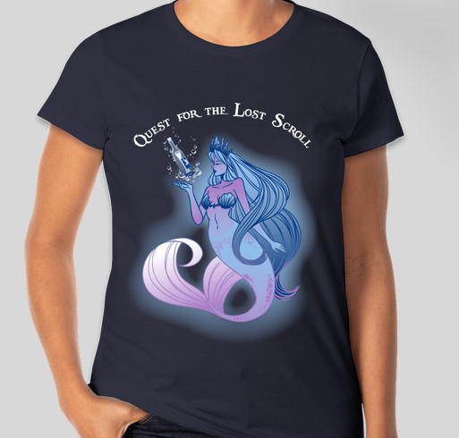 Quest for the Lost Scroll Fundraiser - unisex shirt design - front