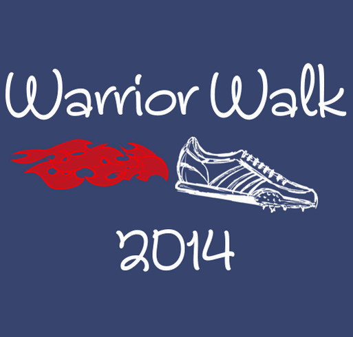 Warrior Walk 2014 shirt design - zoomed