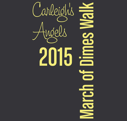 Team Carleigh's Angels shirt design - zoomed