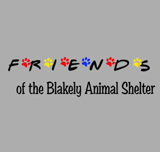 Friends of the Blakely Animal Shelter shirt design - zoomed