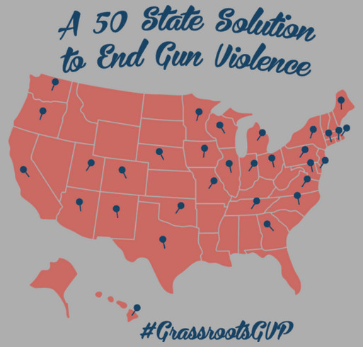 On Giving Tuesday, give against gun violence and support #GrassrootsGVP! shirt design - zoomed
