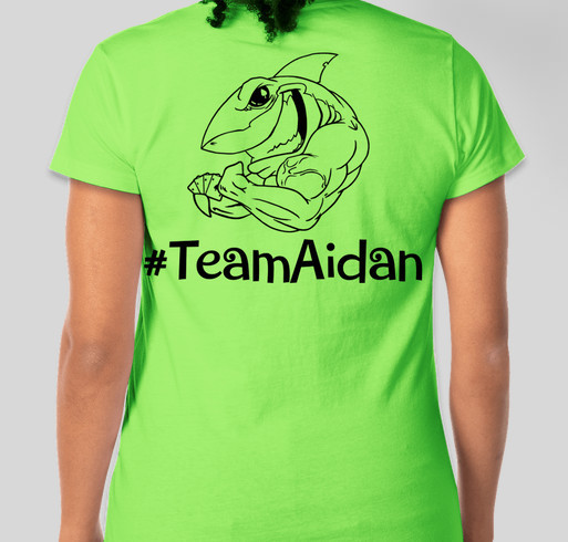 #TeamAidan Fundraiser - unisex shirt design - back
