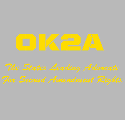 Oklahoma Second Amendment Association shirt design - zoomed