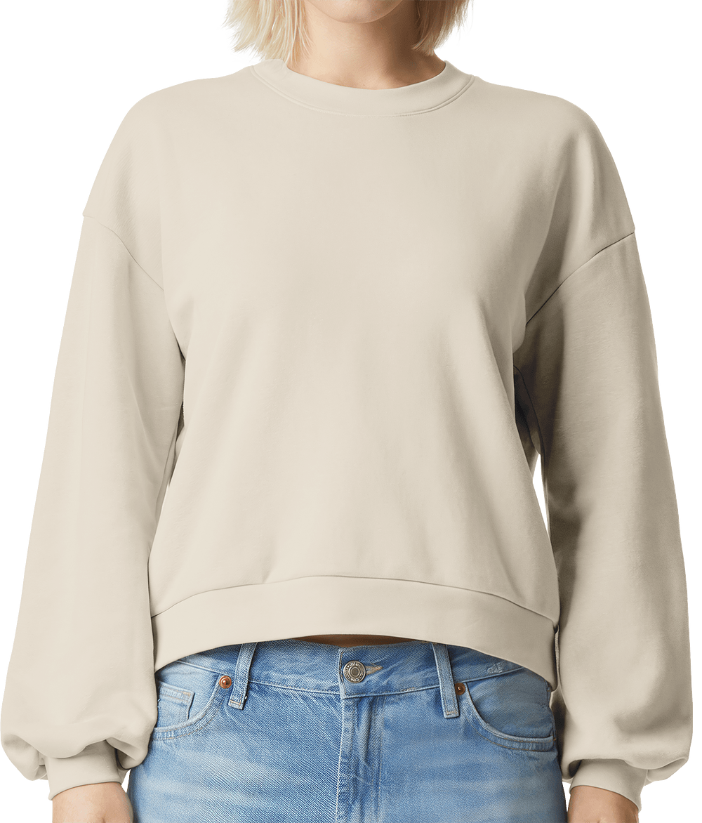 American Apparel Women's ReFlex Fleece Crewneck Sweatshirt
