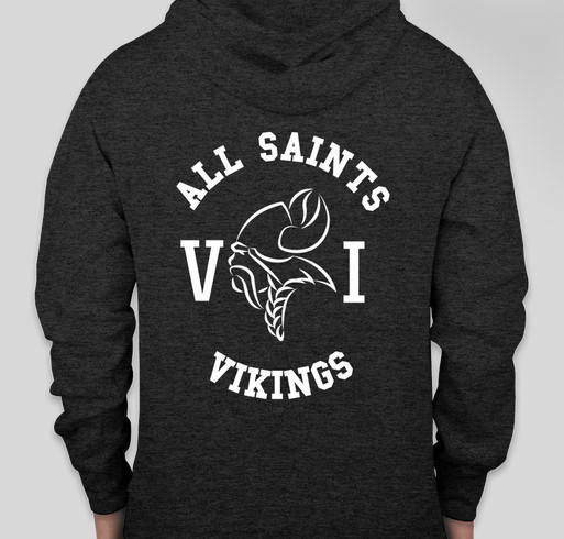 All Saints Vikings Fundraiser - unisex shirt design - back