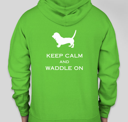 New England Basset Hound Rescue Spring Campaign Fundraiser - unisex shirt design - back