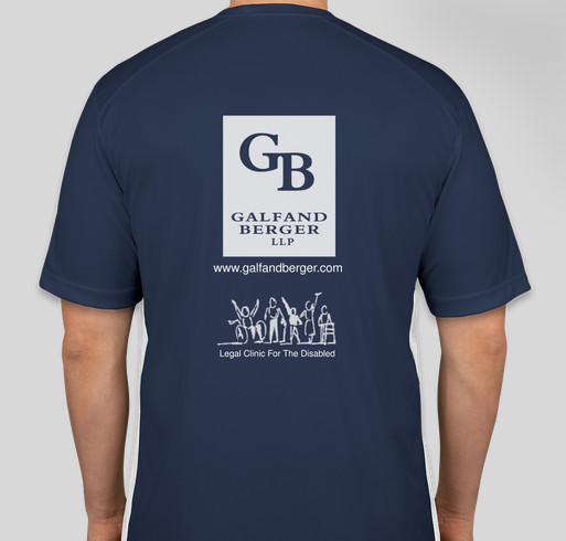 Team Galfand Berger - Broad Street Run 2014 Fundraiser - unisex shirt design - back