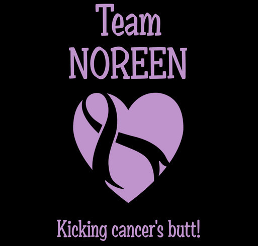 Team Noreen - Kicking cancer's butt! shirt design - zoomed