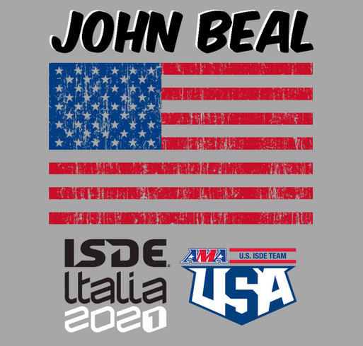 John Beal ISDE Italy 2021 T-Shirt shirt design - zoomed