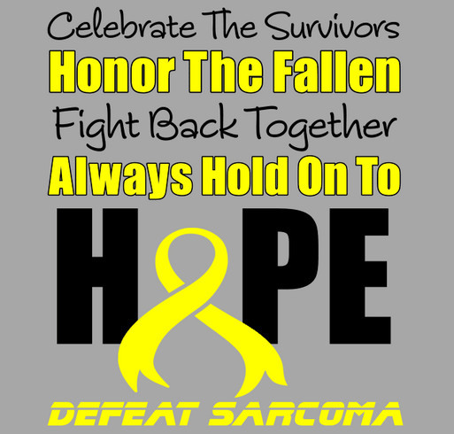 The Forgotten Cancer (Sarcoma) shirt design - zoomed