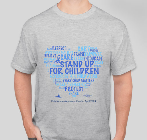 April is Child Abuse Awareness month Fundraiser - unisex shirt design - front