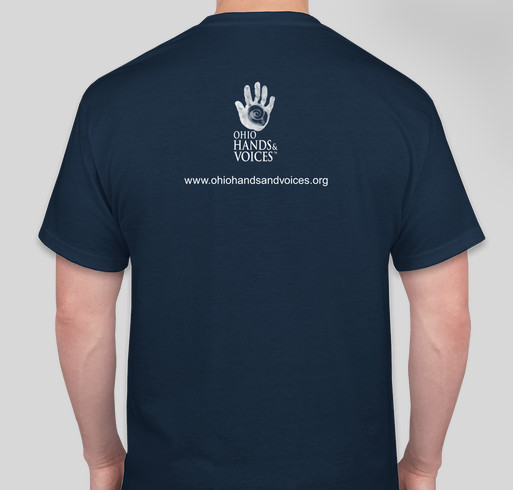 Ohio Hands & Voices Fundraiser - unisex shirt design - back
