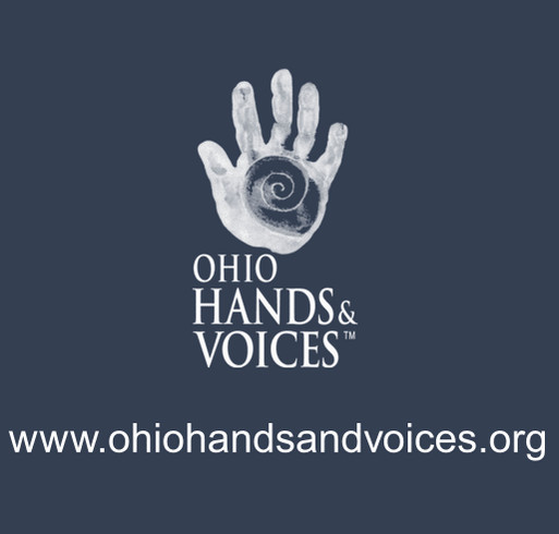 Ohio Hands & Voices shirt design - zoomed