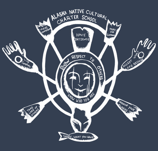 2025 Alaska Native Charter School shirt design - zoomed
