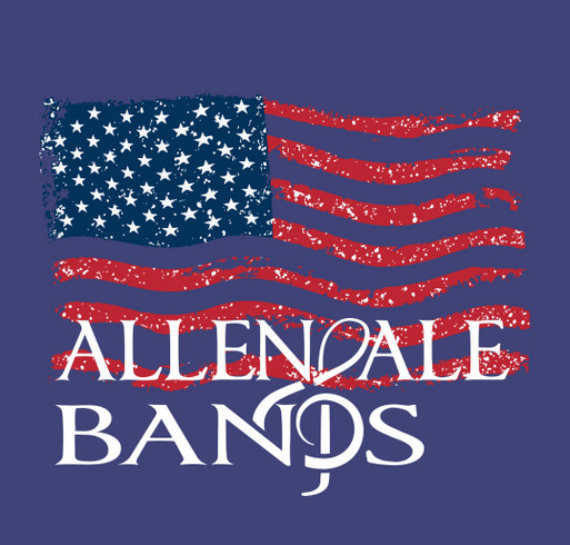 Allendale Bands Flag / 4th of July Tshirt shirt design - zoomed