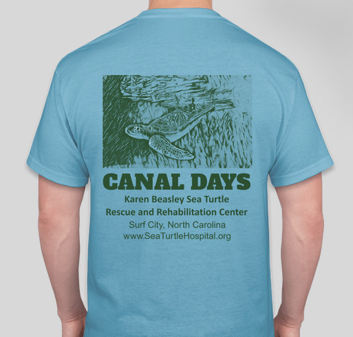 Help Turtles Like Canal! Fundraiser - unisex shirt design - back
