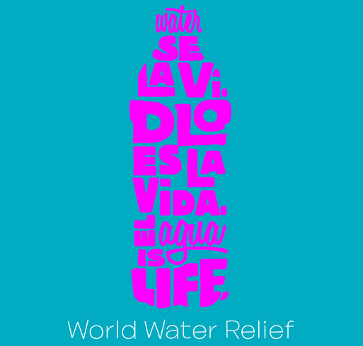 World Water Relief shirt design - zoomed