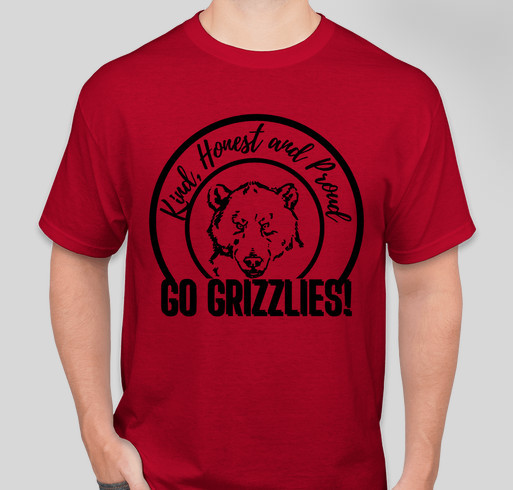 Go Grizzlies! Logo Fundraiser - unisex shirt design - front