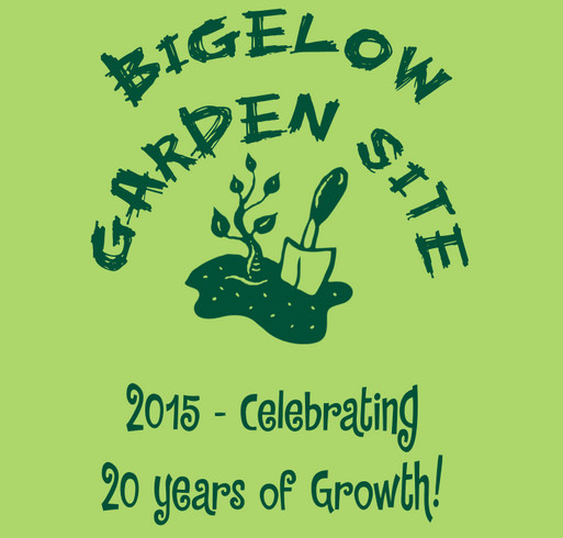 Bigelow Garden Site 20th Anniversary shirt design - zoomed