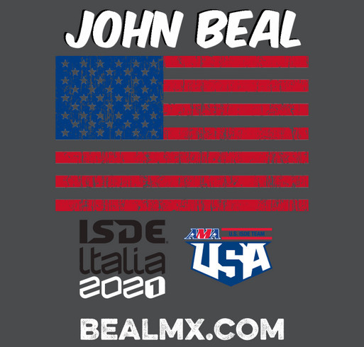 John Beal ISDE Italy 2021 T-Shirt shirt design - zoomed