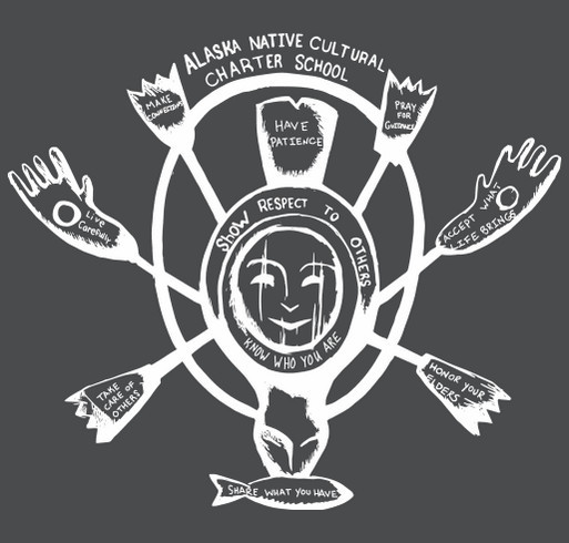 2025 Alaska Native Charter School shirt design - zoomed