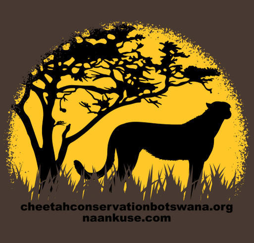 Cheetah Conservation through the COVID era shirt design - zoomed