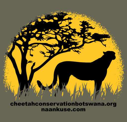 Cheetah Conservation through the COVID era shirt design - zoomed