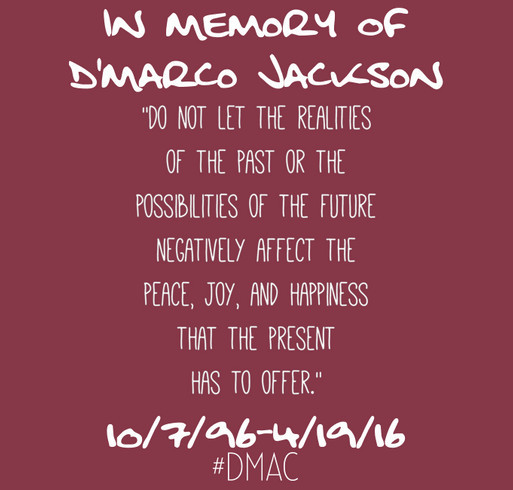 IN MEMORY OF D'MARCO JACKSON shirt design - zoomed