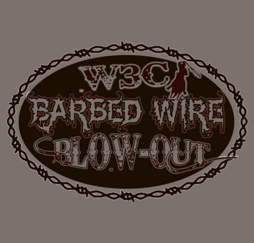 BARBED WIRE BLOW-OUT - FREE CONCERT - HELP US RAISE FUNDS! shirt design - zoomed
