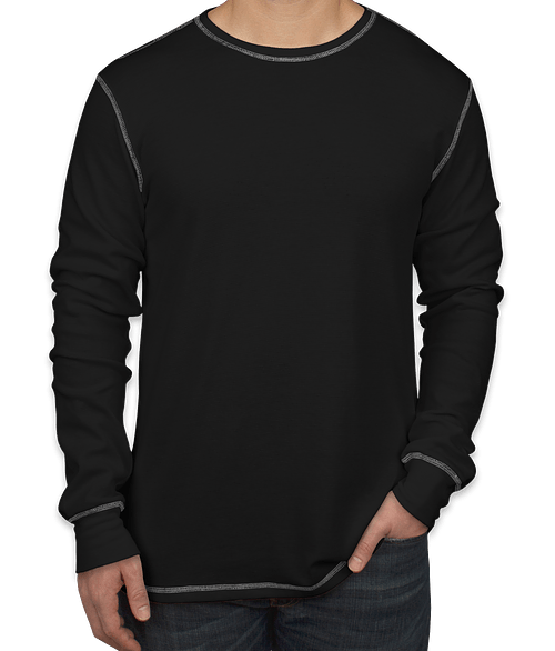 black long sleeve thermal shirts